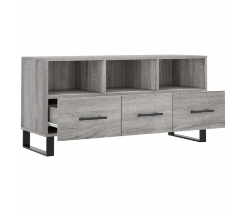 Mueble de TV madera de ingeniería gris Sonoma 102x36x50 cm