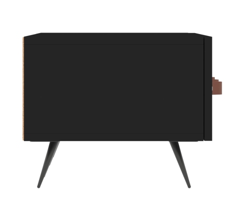 Mueble de TV madera de ingeniería negro 150x36x30 cm