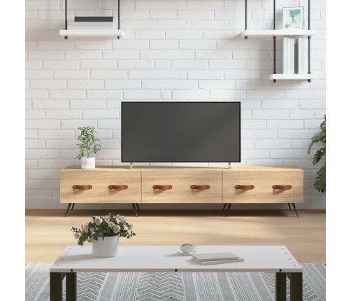 Mueble de TV madera de ingeniería roble Sonoma 150x36x30 cm