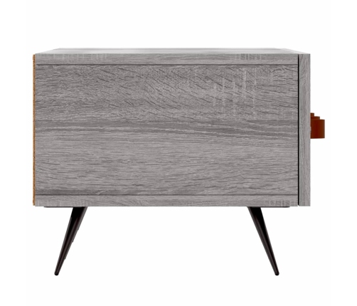 Mueble de TV madera de ingeniería gris Sonoma 150x36x30 cm