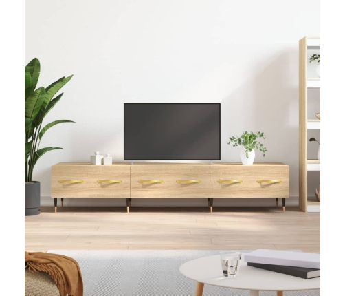 Mueble de TV madera de ingeniería roble Sonoma 150x36x30 cm