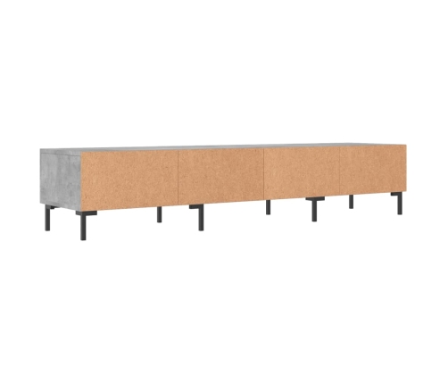 Mueble para TV madera de ingeniería gris hormigón 150x36x30 cm