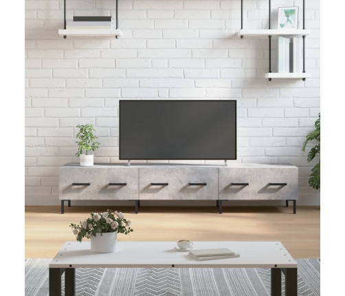 Mueble para TV madera de ingeniería gris hormigón 150x36x30 cm