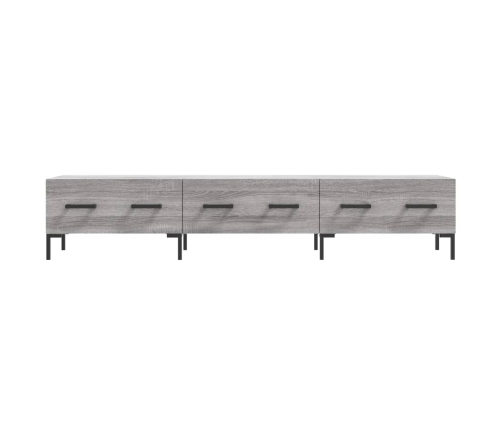 Mueble de TV madera de ingeniería gris Sonoma 150x36x30 cm