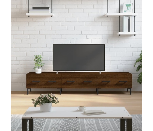 vidaXL Mueble de TV madera de ingeniería roble marrón 150x36x30 cm