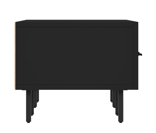 Mueble de TV madera de ingeniería negro 150x36x30 cm