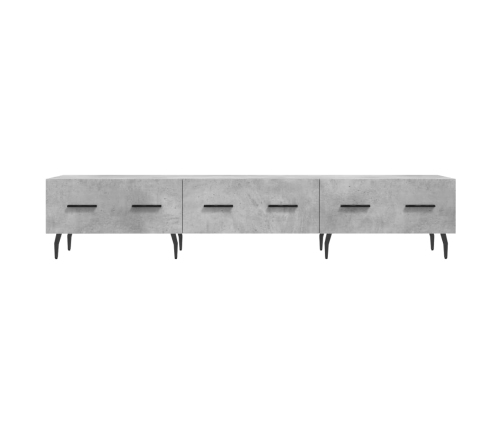 Mueble para TV madera de ingeniería gris hormigón 150x36x30 cm