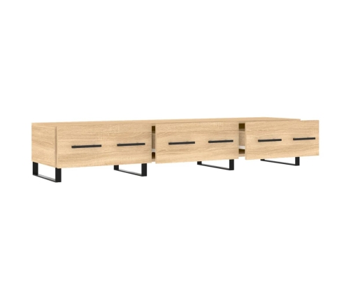 vidaXL Mueble de TV madera de ingeniería roble Sonoma 150x36x30 cm