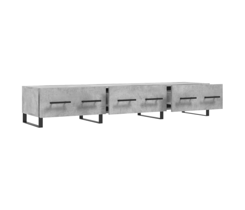 vidaXL Mueble para TV madera de ingeniería gris hormigón 150x36x30 cm