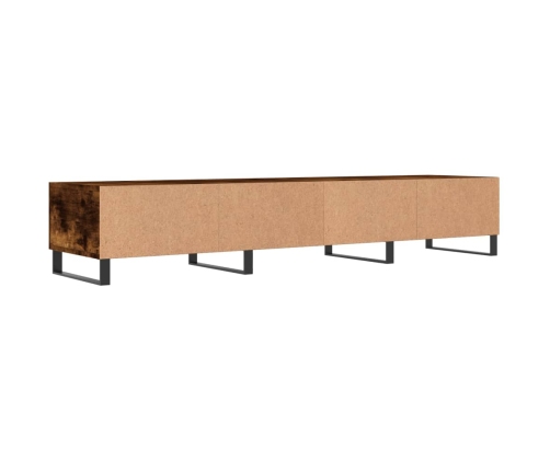 vidaXL Mueble de TV madera de ingeniería roble ahumado 150x36x30 cm