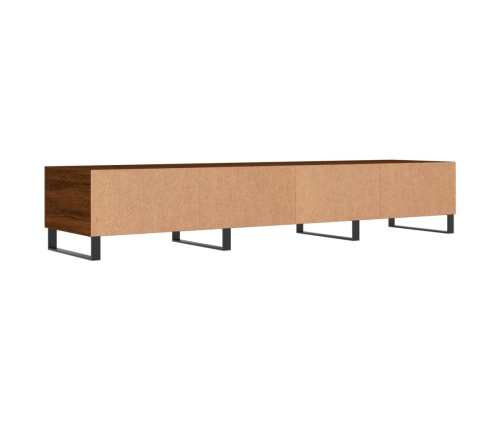 Mueble de TV madera de ingeniería roble marrón 150x36x30 cm