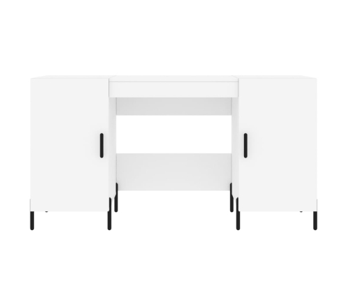 Escritorio madera de ingeniería blanco 140x50x75 cm