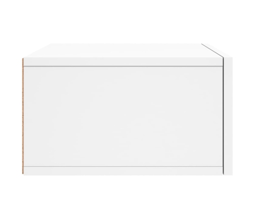 Mesitas de noche de pared 2 uds blanco 35x35x20 cm