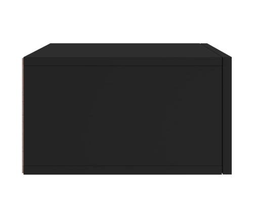 Mesitas de noche de pared 2 uds negro 35x35x20 cm