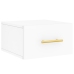 Mesitas de noche de pared 2 uds blanco 35x35x20 cm