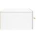 Mesitas de noche de pared 2 uds blanco 35x35x20 cm