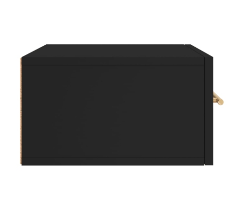 Mesitas de noche de pared 2 uds negro 35x35x20 cm