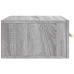 Mesitas de noche de pared 2 uds color gris Sonoma 35x35x20 cm