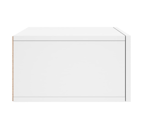 Mesitas de noche de pared 2 uds blanco 35x35x20 cm