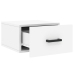 Mesitas de noche de pared 2 uds blanco 35x35x20 cm