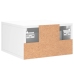 Mesitas de noche de pared 2 uds blanco 35x35x20 cm