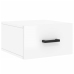 Mesitas de noche de pared 2 uds blanco brillo 35x35x20 cm