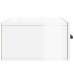 Mesitas de noche de pared 2 uds blanco brillo 35x35x20 cm