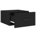 Mesitas de noche de pared 2 uds negro 35x35x20 cm