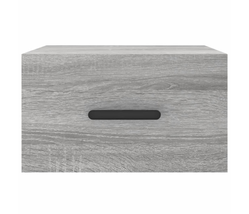 Mesitas de noche de pared 2 uds color gris Sonoma 35x35x20 cm