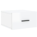 Mesitas de noche de pared 2 uds blanco brillo 35x35x20 cm