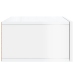 Mesitas de noche de pared 2 uds blanco brillo 35x35x20 cm