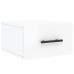 Mesitas de noche de pared 2 uds blanco brillo 35x35x20 cm