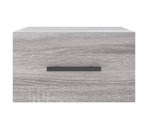 Mesitas de noche de pared 2 uds color gris Sonoma 35x35x20 cm