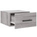 Mesitas de noche de pared 2 uds color gris Sonoma 35x35x20 cm