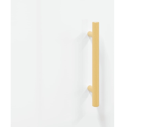 Armario pared madera contrachapada blanco brillo 60x31x60 cm