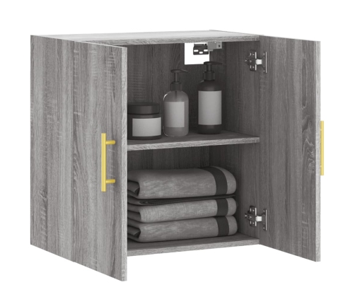 Armario de pared madera de ingeniería gris Sonoma 60x31x60 cm