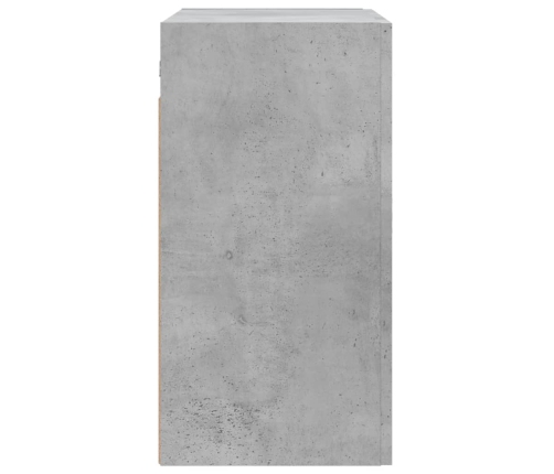 Armario de pared madera de ingeniería gris hormigón 60x31x60 cm