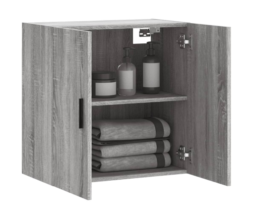 Armario de pared madera de ingeniería gris Sonoma 60x31x60 cm