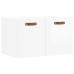 Armario pared madera contrachapada blanco brillo 60x36,5x35 cm