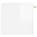 Armario pared madera contrachapada blanco brillo 60x36,5x35 cm