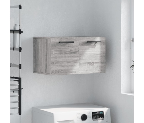 Armario de pared madera de ingeniería gris Sonoma 60x36,5x35 cm