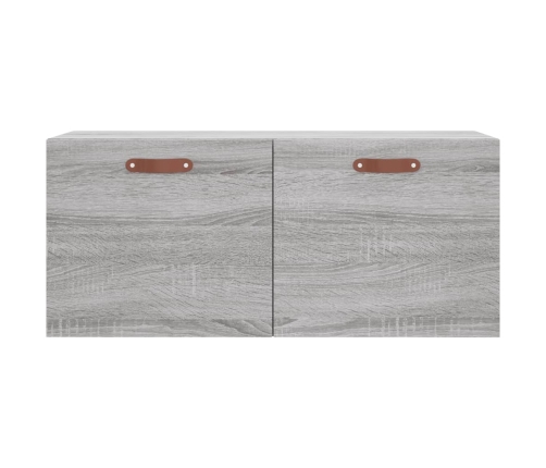 Armario de pared madera de ingeniería gris Sonoma 80x36,5x35 cm