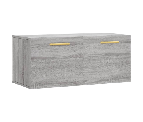 Armario de pared madera de ingeniería gris Sonoma 80x36,5x35 cm