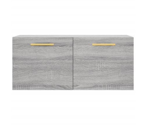 Armario de pared madera de ingeniería gris Sonoma 80x36,5x35 cm