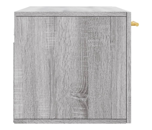 Armario de pared madera de ingeniería gris Sonoma 80x36,5x35 cm