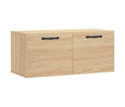 Armario de pared madera ingeniería roble Sonoma 80x36,5x35 cm