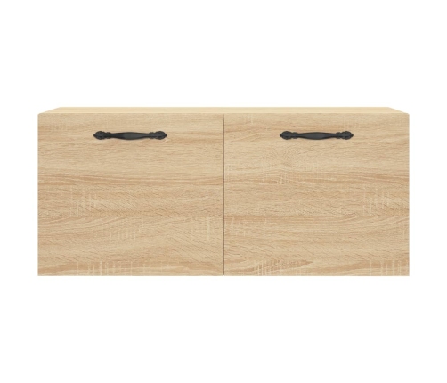 Armario de pared madera ingeniería roble Sonoma 80x36,5x35 cm