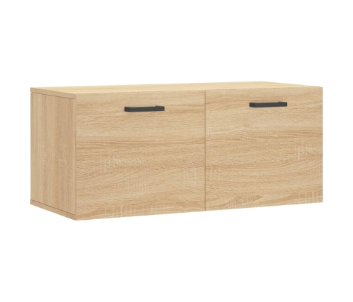 Armario de pared madera ingeniería roble Sonoma 80x36,5x35 cm