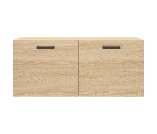 Armario de pared madera ingeniería roble Sonoma 80x36,5x35 cm