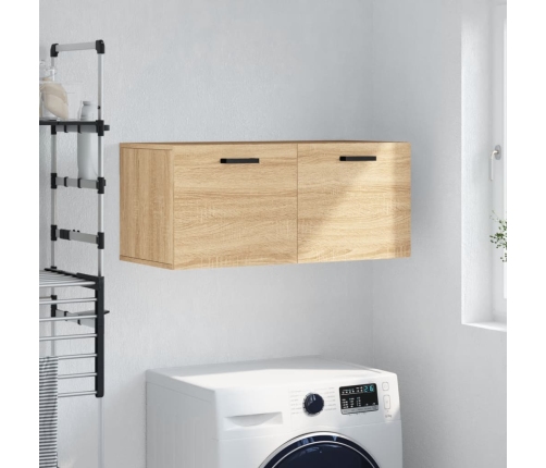 Armario de pared madera ingeniería roble Sonoma 80x36,5x35 cm